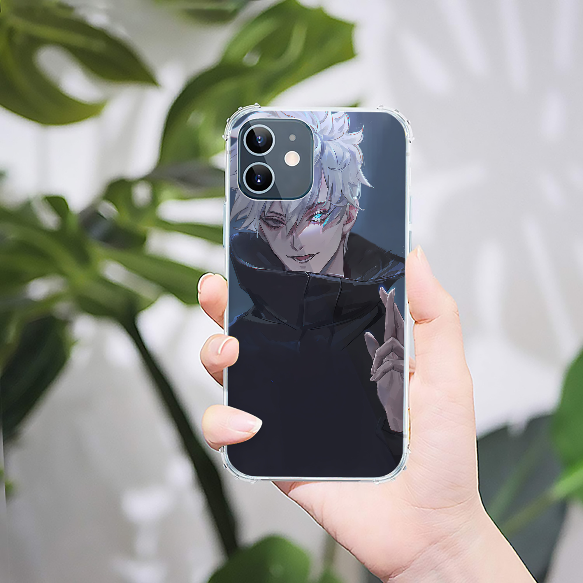 （画像用） 呪術廻戦 Jujutsu Kaisen 【iPhone 12シリーズ対応】透明スマホケース（クリアソフトケース）